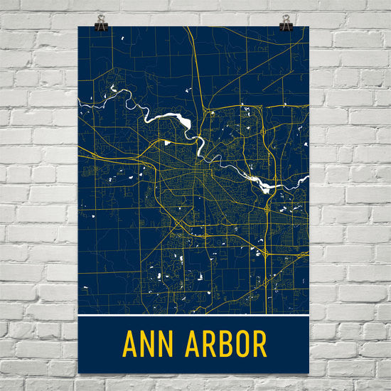 City Street Map Ann Arbor MI