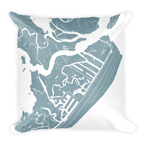 Avalon Map Pillow – Modern Map Art