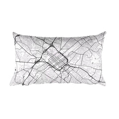 Charlotte Map Pillow – Modern Map Art