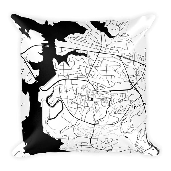 Clemson Map Pillow – Modern Map Art