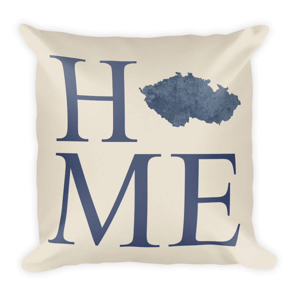 Czech Republic Map Pillow – Modern Map Art