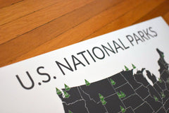 National Park Map Gift