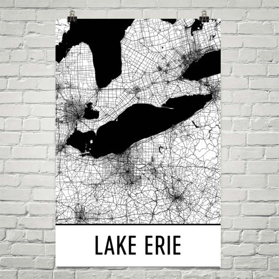 Lake Erie Art and Maps