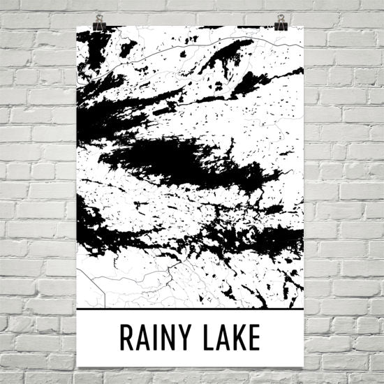 Rainy Lake MN Art and Maps