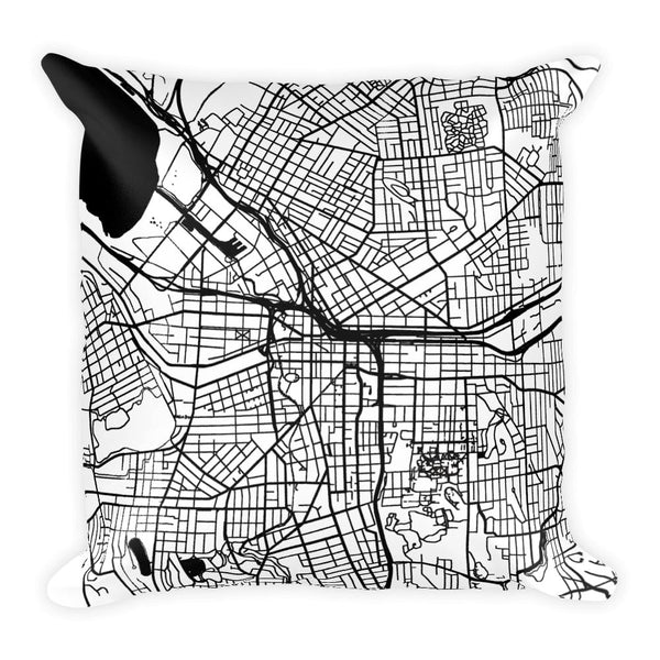 Syracuse Map Pillow – Modern Map Art