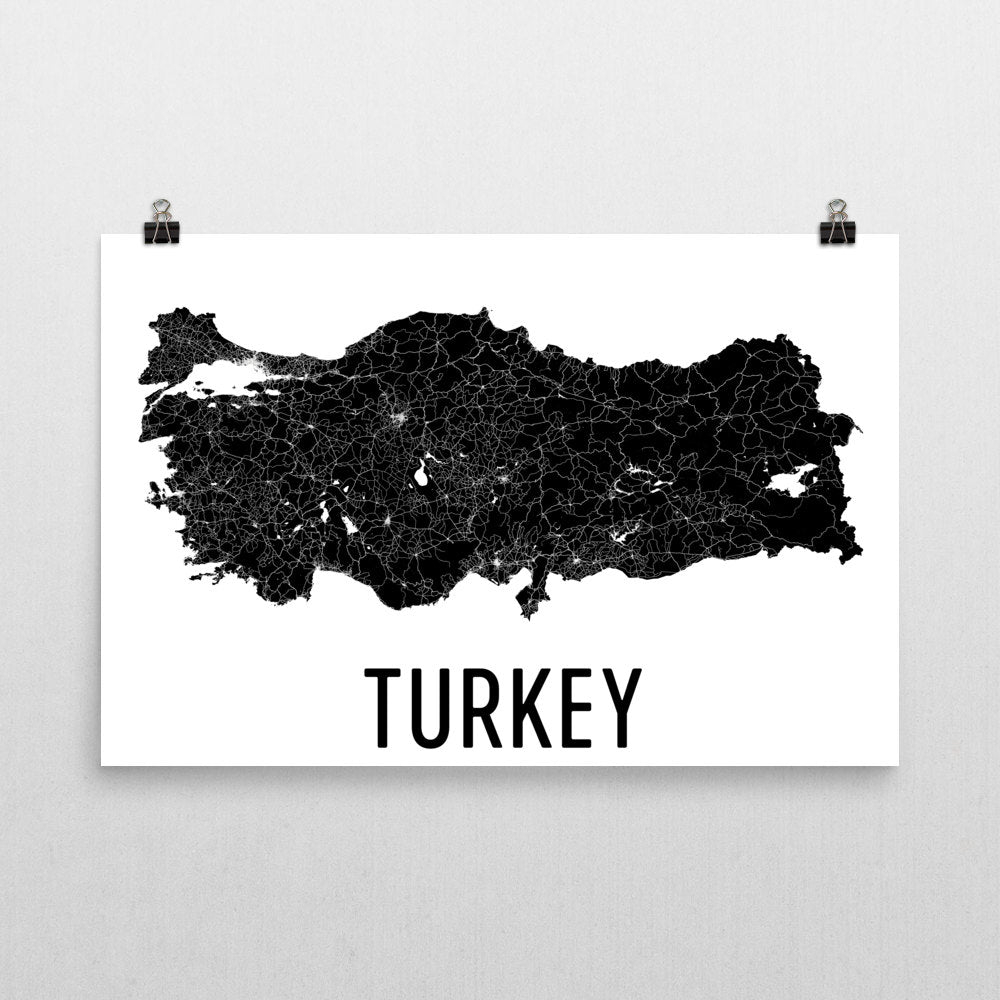 Marmaris Turkey Map Art Print Many Styles 350gsm Art 