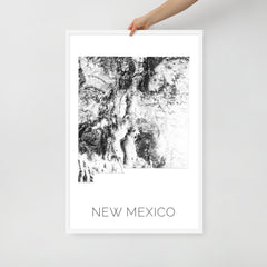 New Mexico State Topographic Map Art