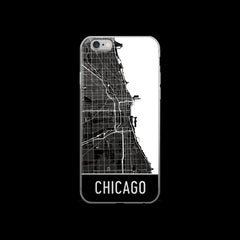 Chicago Map iPhone 6 or 6s Case by Modern Map Art