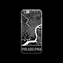 Philadelphia Map iPhone 6 or 6s Case by Modern Map Art